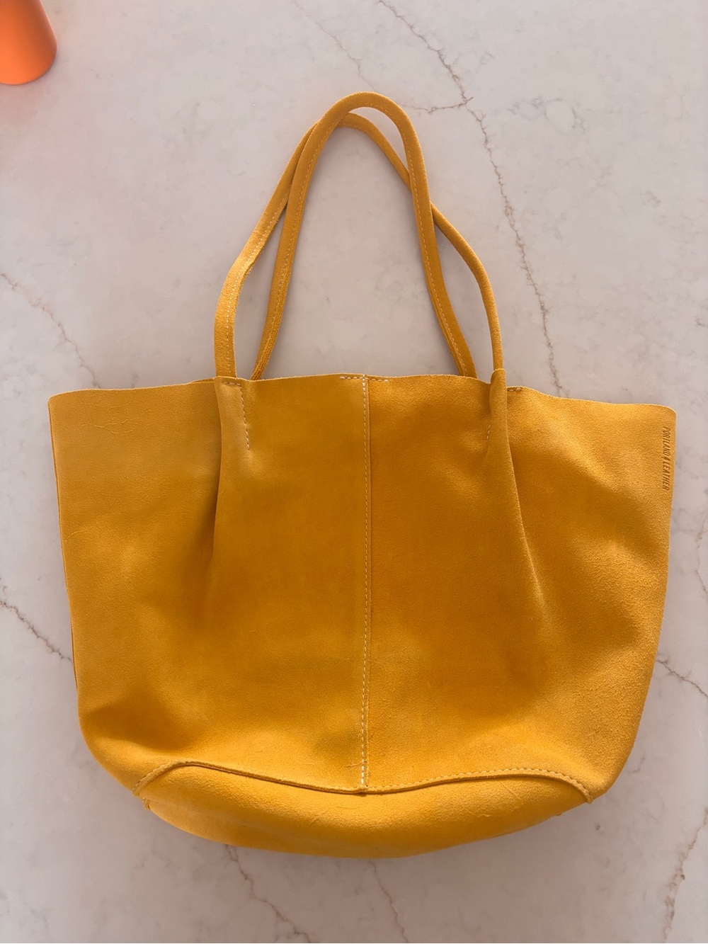 Portland Leather Oversized Devon Suede Tote - Picture 6 of 7